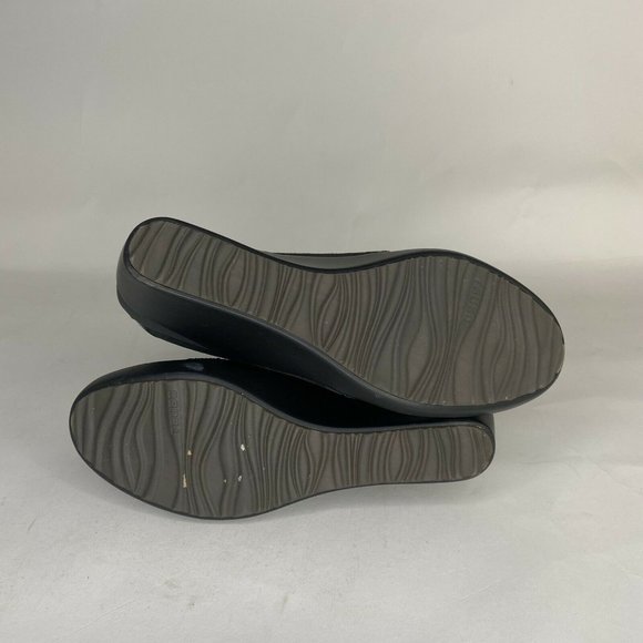 TSUBO Black Suede Leather 1002503 Dress High Top Wedge Sneaker Boots Size 10 - Picture 6 of 6